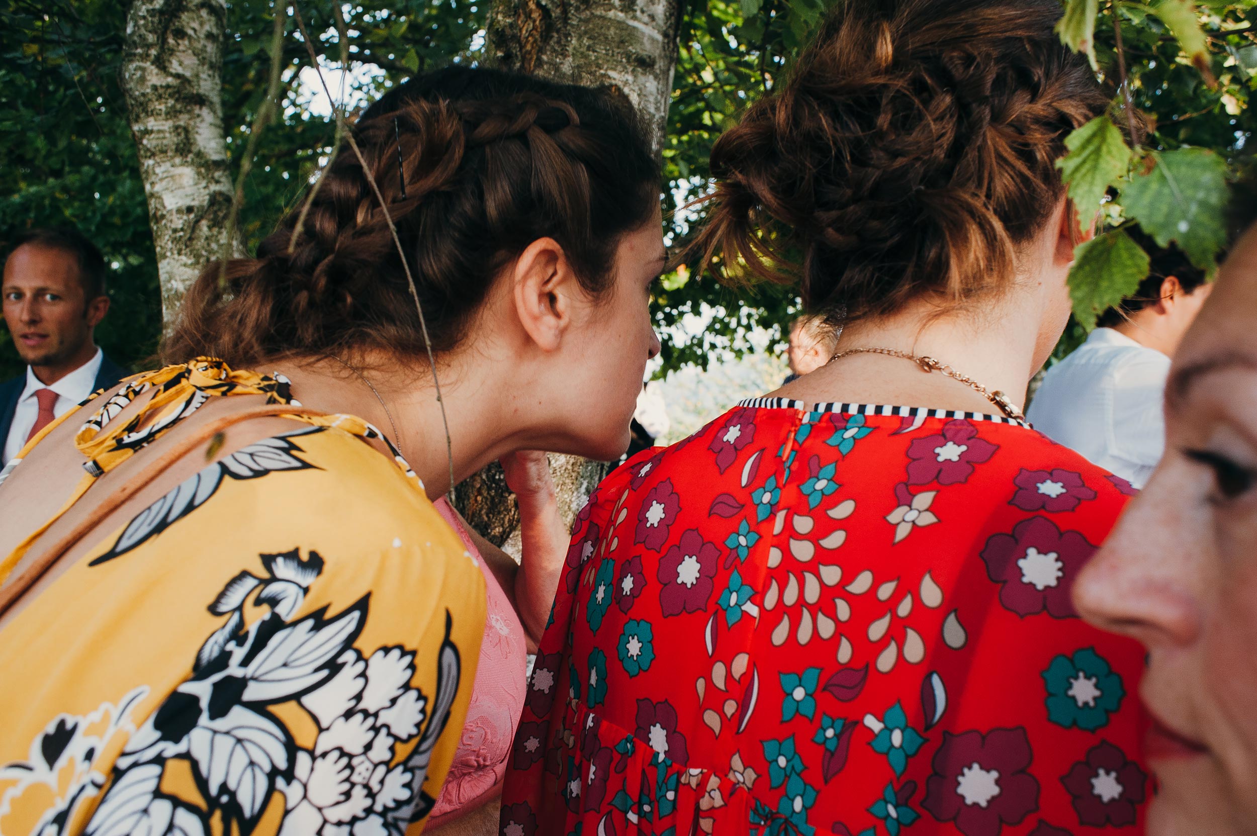 playing with colors and guests at a reception